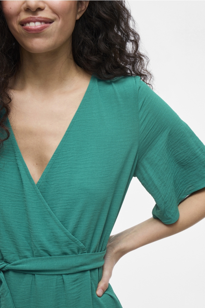 VIJOSA 2/4 WRAP DRESS 14101657 Cadmium Green